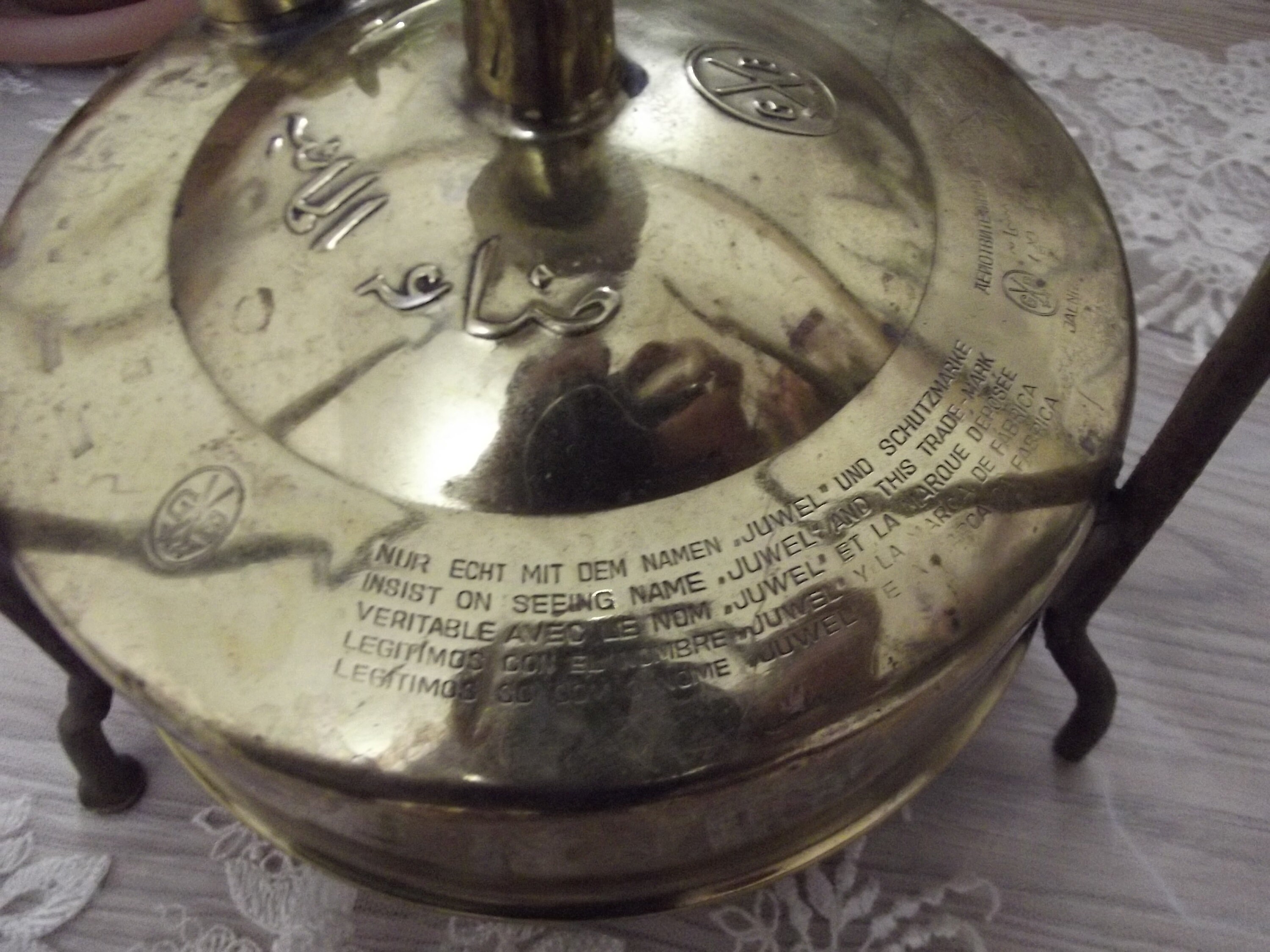 Vintage Brass Gas Stoven German Gas Stove Antique Decor Camping Stove