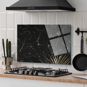 Décoration murale de cuisine, dosseret de cuisinière, oeuvre d'art murale florale, couvercle de cuisinière à gaz, accessoires de cuisine, couvercle de cuisinière