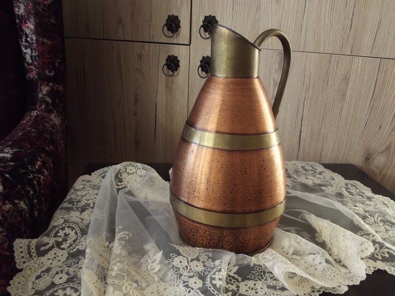 Vintage Copper Pitcher , French Copper Jug Etsy
