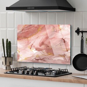 Dosseret de cuisine en verre trempé, Garde-boue pour évier de cuisine, Couvercle supérieur arrière de cuisinière, Couvercle d'évier de cuisine, Crédence en carreau de verre, Planche à découper