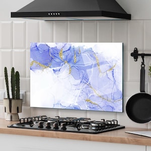 Crédence de carreaux de verre, crédence de cuisine en verre trempé, garde-boue pour évier de cuisine, couvercle d'évier de cuisine, couvercle arrière de cuisinière, planche à découper