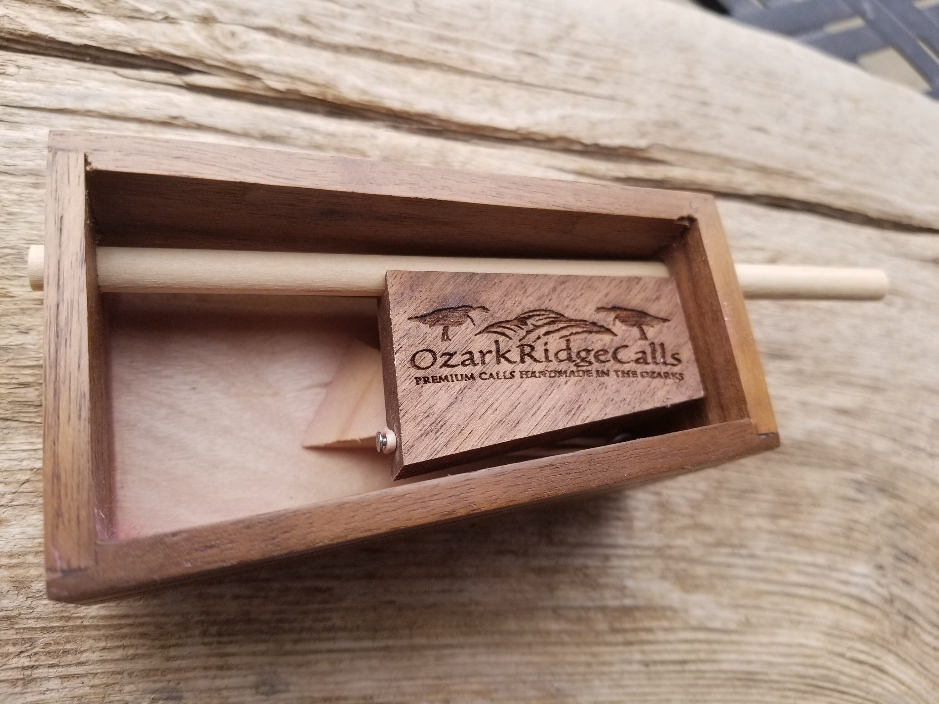 Ozark Ridge Walnut Push Button Turkey Call Etsy