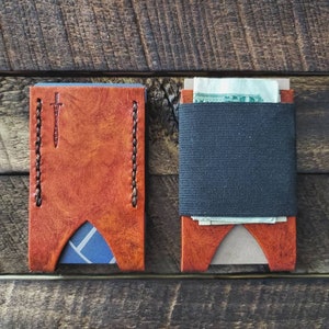 Cartera de cuero Front Pocket Monedero minimalista Cartera delgada Monedero de cuero monedero de cuero Travel Wallet cartera de cuero minimalista cartera de cuero personalizado