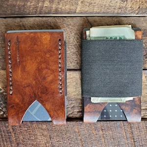 Cartera de cuero Front Pocket Monedero minimalista Cartera delgada Monedero de cuero monedero de cuero Travel Wallet cartera de cuero minimalista cartera de cuero personalizado