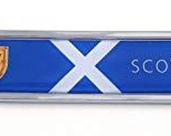 Scotland Decal Scottish Flag Car Chrome Emblem Sticker