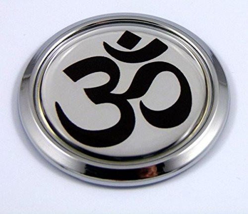 Aum Om Yoga Car Chrome Emblem Sticker Round Decal 3d Sticker - Etsy
