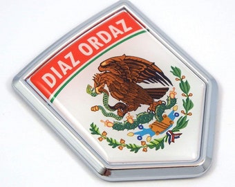 New Chrome Front Grill Badge - Mexican Flag Medallion Emblem For Car, Truck, SUV (MED-MICHOACAN)