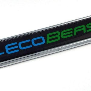 Ecobeast Black Chrome Emblem 3D auto Decal car bike boat 5.3&quot; F150