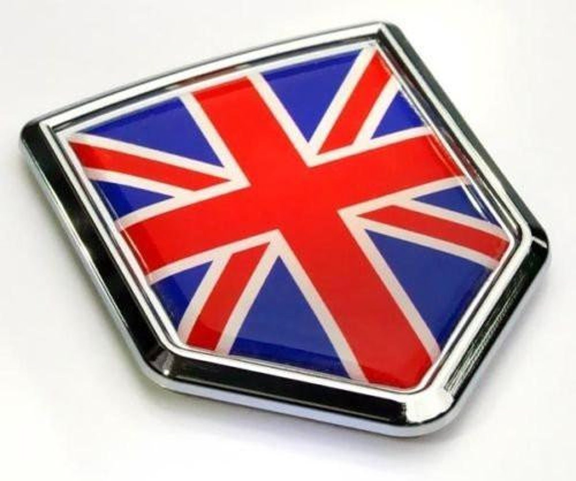 Car Chrome Decals Cbshd250 Great Britain Flag British Emblem Etsy