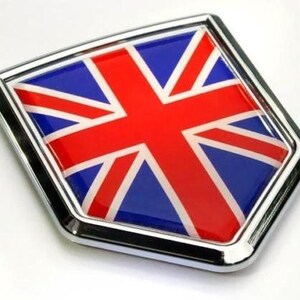 Car chrome decals cbshd250 great britain flag british emblem chrome car decal sticker badge 3d england united kingdom