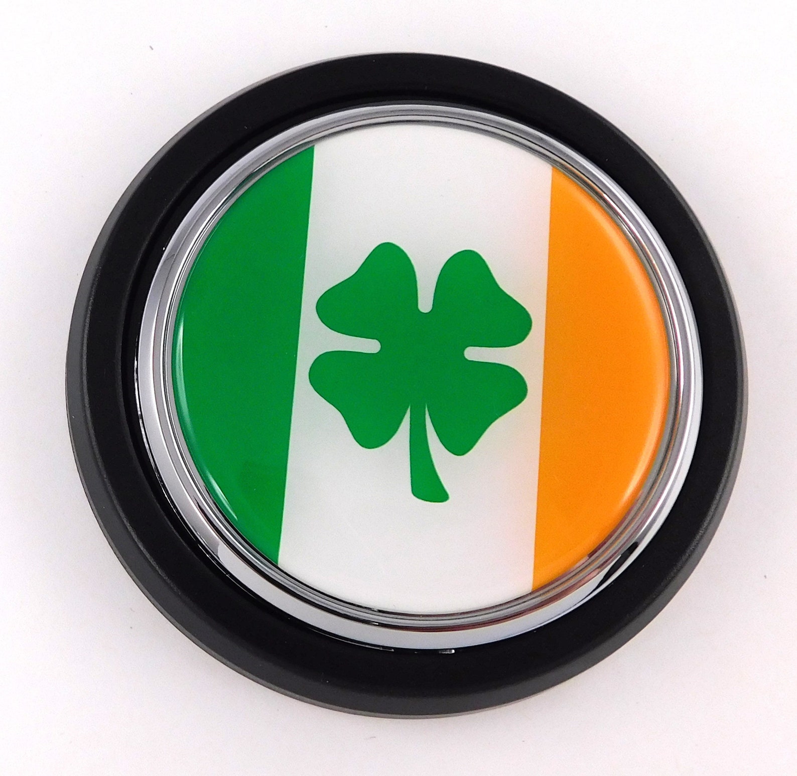 Ireland Irish Flag Car Truck Black Round Grill Badge 3.5 Etsy