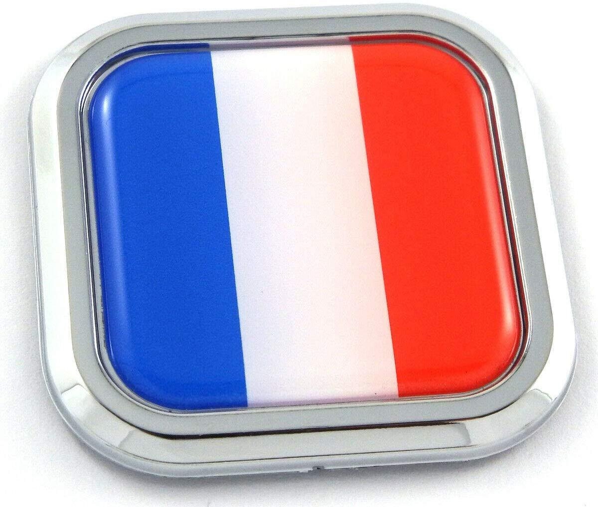Scudo Francese con Patch Velkro - Bandiera Francese 100% Ricamata per abbigliamento - Patch paesi e Bandiere Europee - Patch per zaini - Scudo Francia 75 x 65 mm