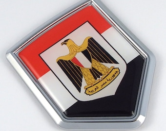 Egypt decal egyptian flag car chrome emblem sticker badge