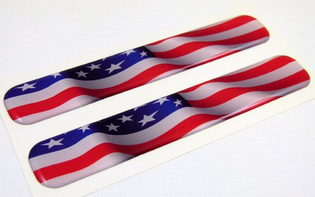USA American Flag Domed Decal Emblem Resin Car Stickers - Etsy