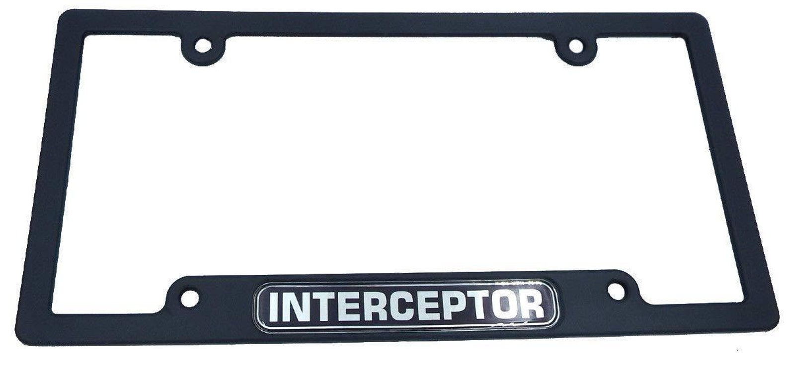 Interceptor Police Black Plastic Car License Plate Frame Etsy