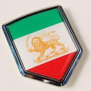 Iran iranische persische Flagge Auto Chrom Aufkleber Aufkleber