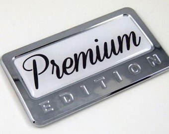 Premium edition chrome emblem