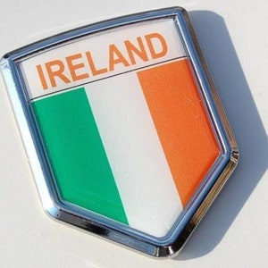 Ireland decal irish flag car chrome emblem sticker