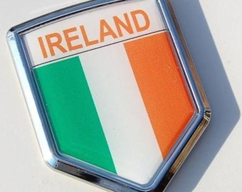 Ireland decal irish flag car chrome emblem sticker