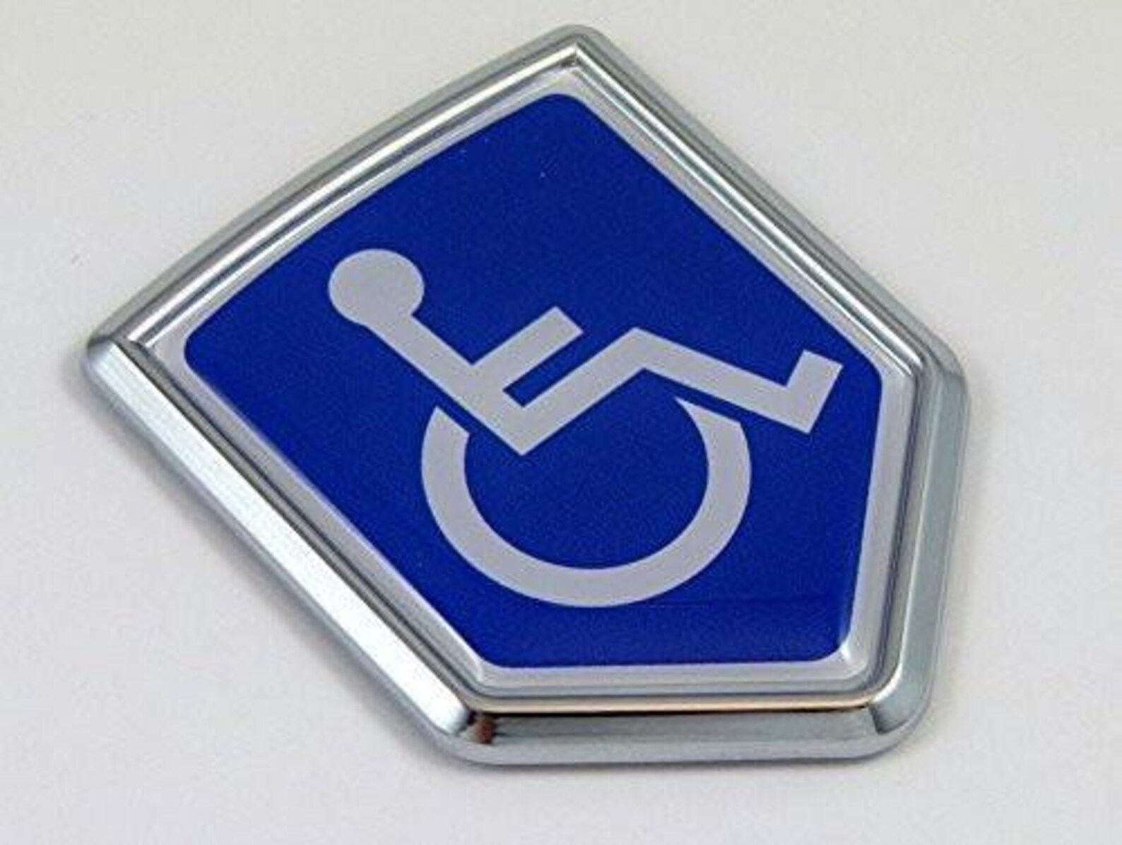 Handicapped Decal Car Chrome Emblem Sticker Badge Sign Crest Etsy