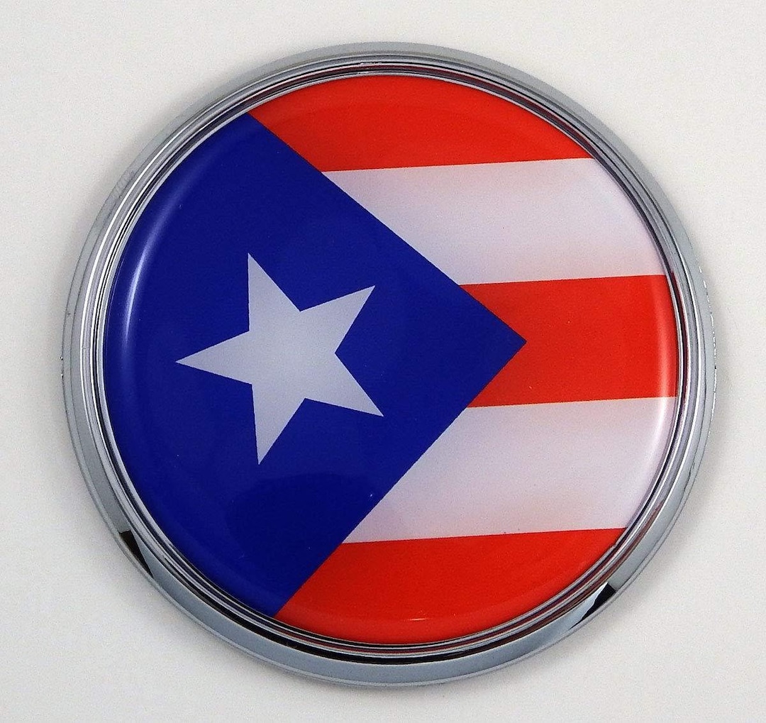 puerto-rico-flag-2-75-car-chrome-round-emblem-decal-3d-sticker-badge