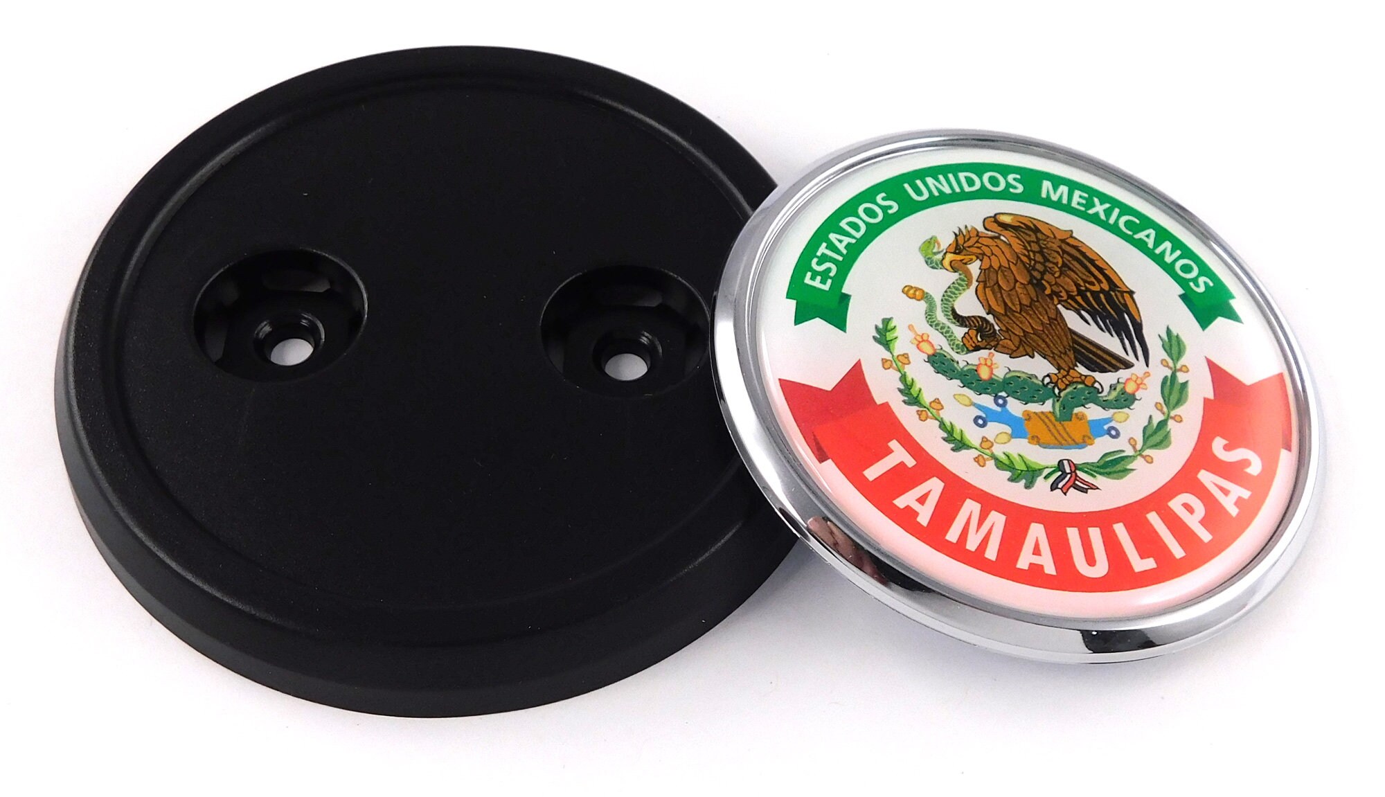 Tamaulipas Mexico Grille Badge for car truck grill mount Mexican flag Decals & Bumper Stickers