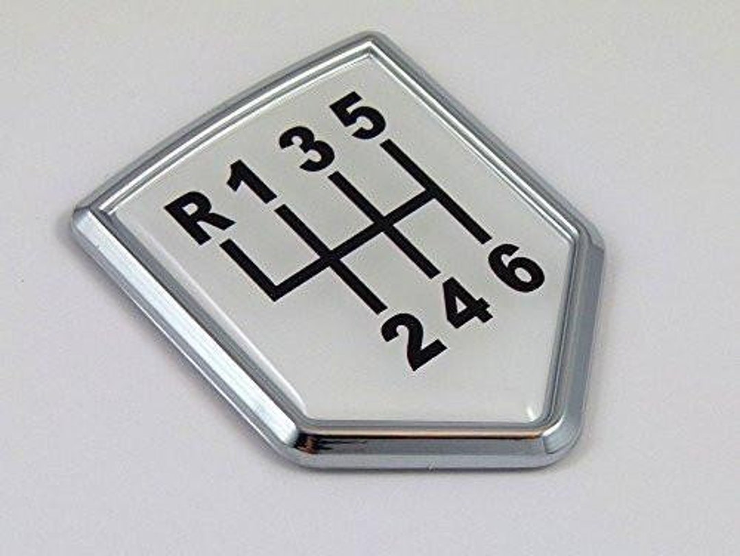 6 Speed Sticker Shift Stick Decal 6 Speed Car Chrome Emblem Sticker Badge - Etsy