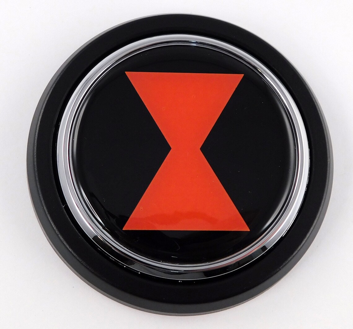 Black Widow Car Truck Black Round Grill Badge 3.5 Grille Etsy