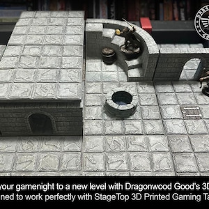 Dungeon Tiles - StageTop kompatibel - Baue endlose RPG-Abenteuer mit diesen 3D druckbaren Tiles - Tabletop Gaming - DM - GM - Digital Only