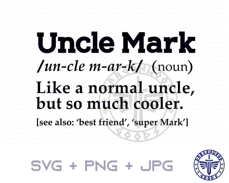Uncle How Many Uncle Mark Definition SVG PNG JPG - Digital Cricut Game Sign, Clipart ...
