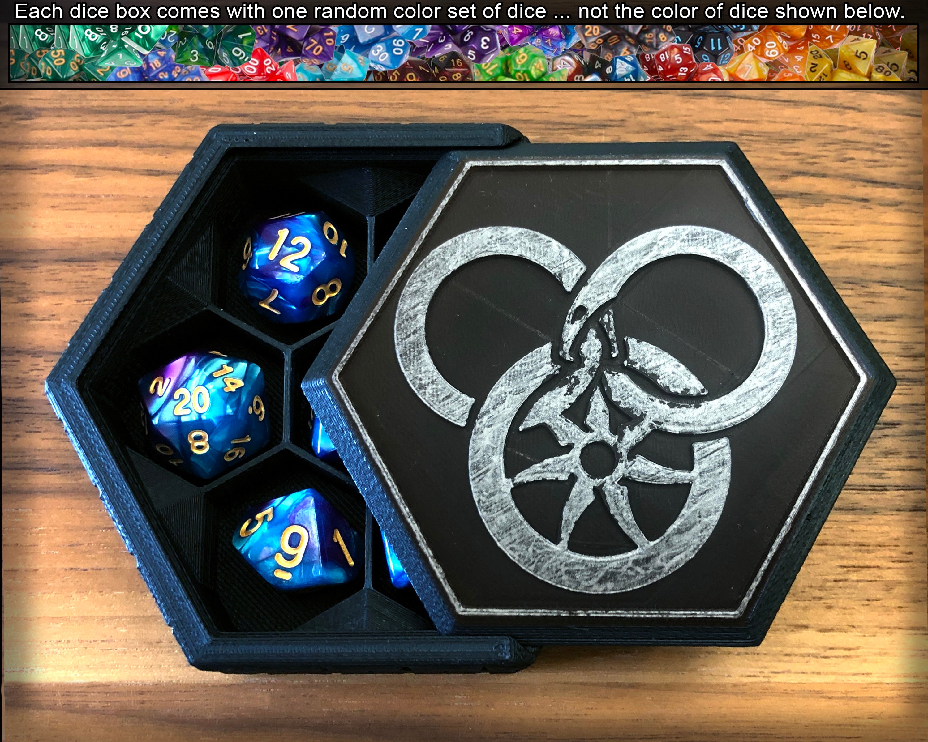 Wheel of Time Hex Dice Vault & Dice Great Serpent Random Etsy