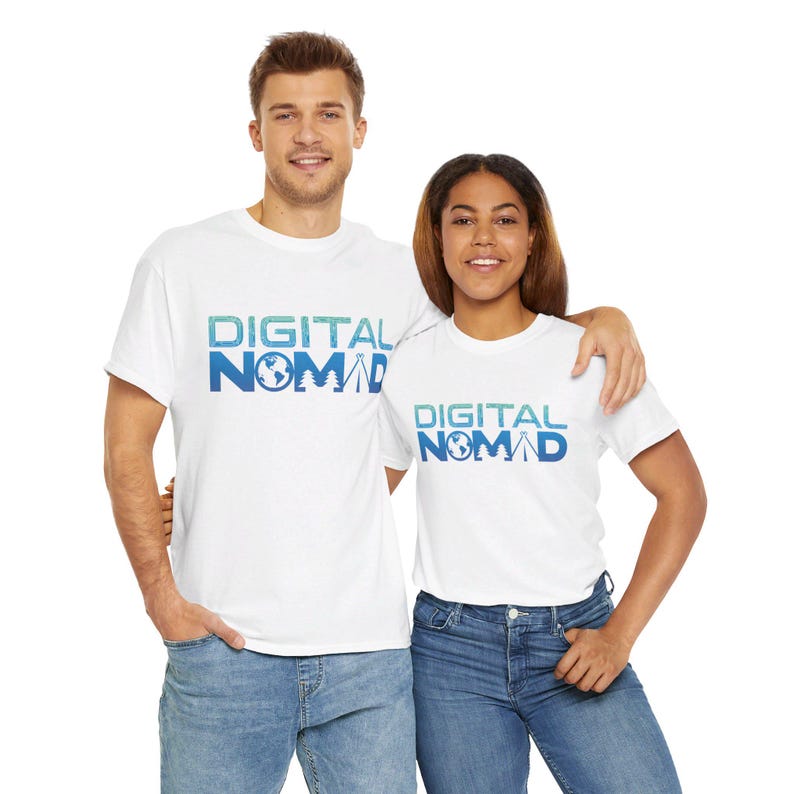 Digital Nomad Unisex Heavy Cotton Tee image 10