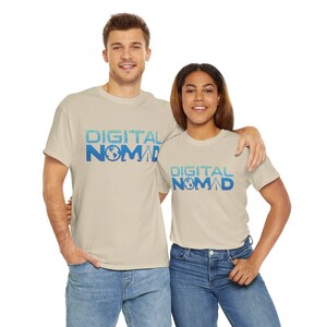 Digital Nomad Unisex Heavy Cotton Tee image 5