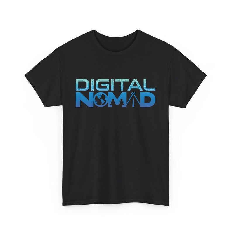 Digital Nomad Unisex Heavy Cotton Tee image 4