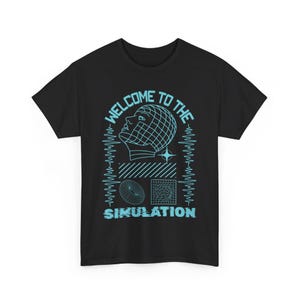 Welcome To The Simulation Unisex Heavy Cotton Tee
