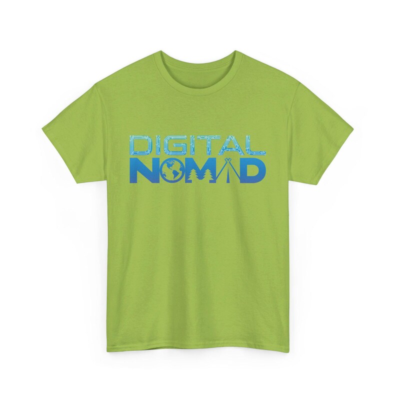 Digital Nomad Unisex Heavy Cotton Tee image 7