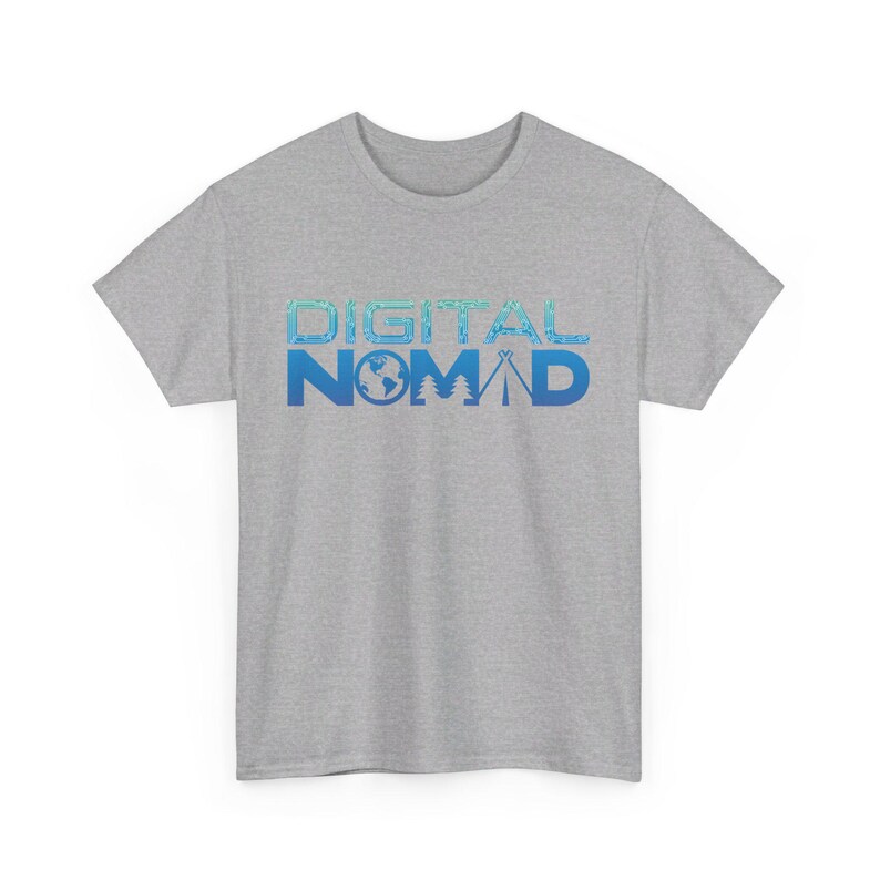 Digital Nomad Unisex Heavy Cotton Tee image 6