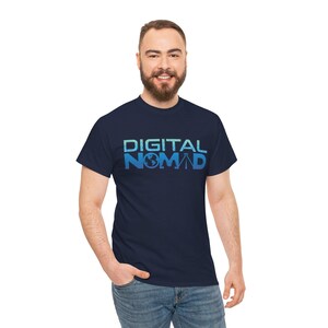 Digital Nomad Unisex Heavy Cotton Tee image 9