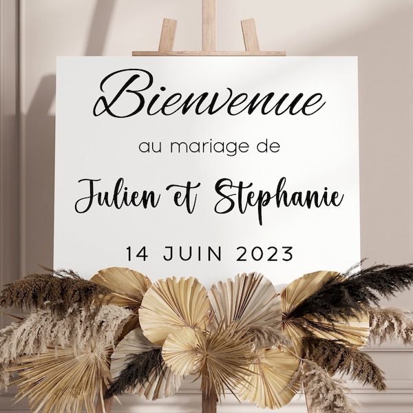 Sticker mariage personnalisé, lettrage adhésif personnalisé pour mariage