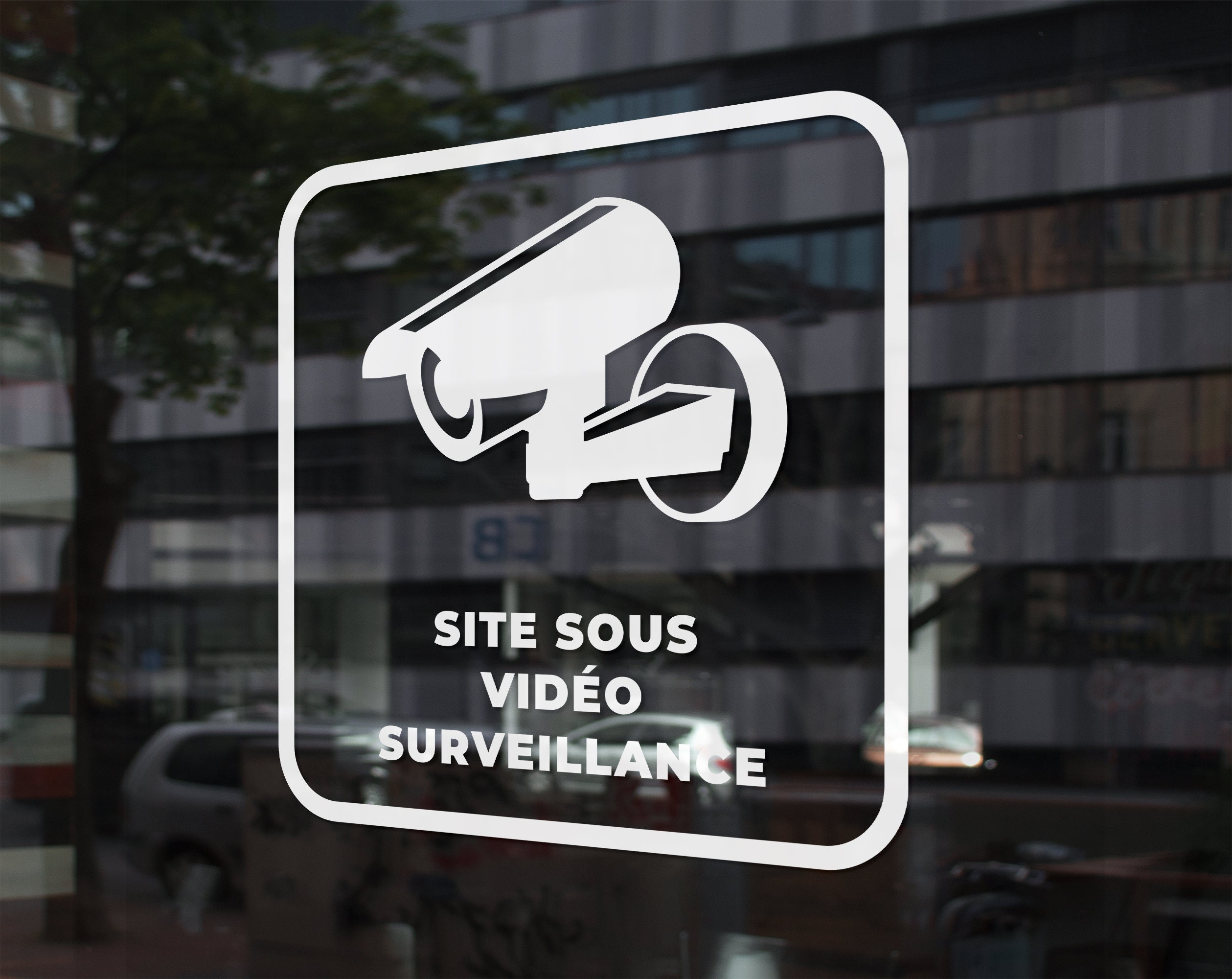 Autocollant Video Surveillance Lot De 10 Autocollants 'Résidence Sous Vidéo Surveillance' - 8 Cm - Pour Maison, Local - Fabriqué En France Autocollant Protection Domicile