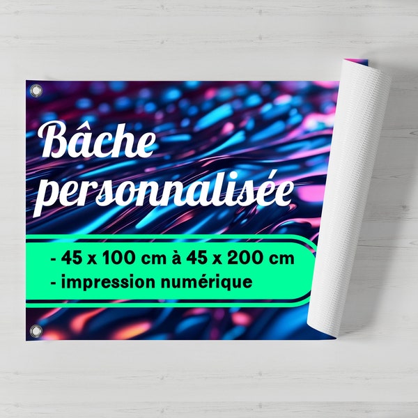 Banderole personnalisée, Bâche publicitaire personnalisée, impression numérique durable