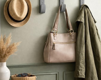 Modern Wall Hooks Set of 4 | Minimalist Entryway Hooks | 3D Printed Wall Hooks | Coat, Hat & Purse Hook | Home Organization