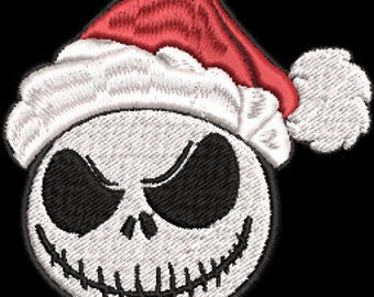 Santa Jack Skellington Embroidery 3 Size File/Jack Skellington/Nightmare Before Christmas Embroidery Jack Skellington Embroidery File/
