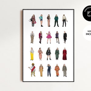 Villanelle – Killing Eve Staffeln 1-2-3-4 (2/2) | Illustration, Poster, Kunst, Jodie, Sandra, Outfit, Mode, Parfüm, Sorry Baby, Anzug, Kleid
