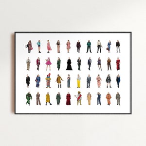 Collezione Villanelle - Killing Eve Stagioni 1-2-3-4 | illustrazione, poster, Jodie, Sandra, vestito, moda, profumo, sorry baby, completo, vestito