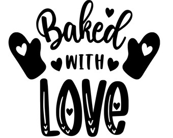 Download Baked With Love Svg Etsy