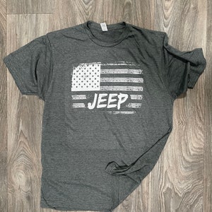 American Flag Jeep Shirt