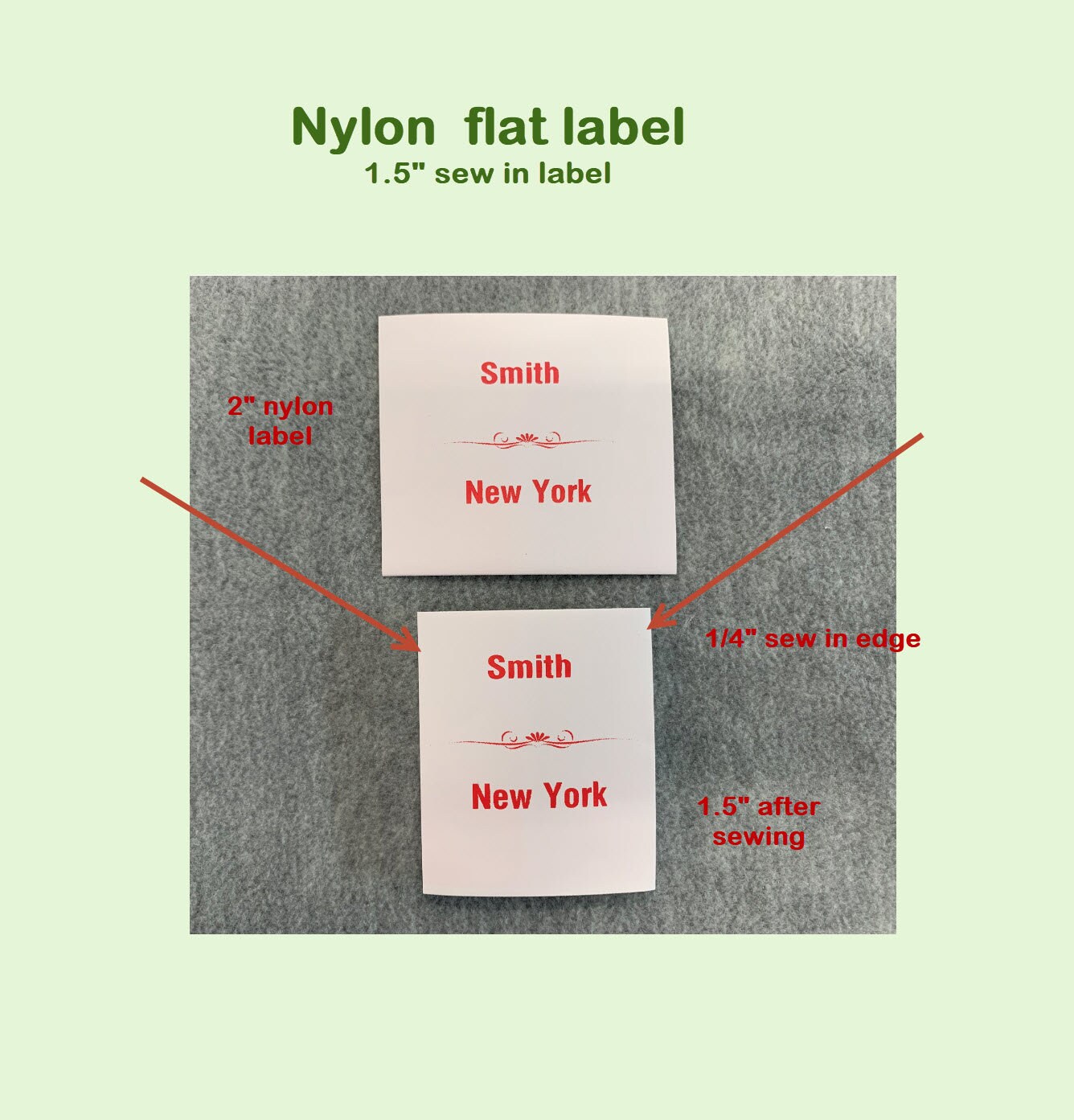 75 Nylon Custom Labels for Handmade Items PRECUT FOLDED Etsy UK