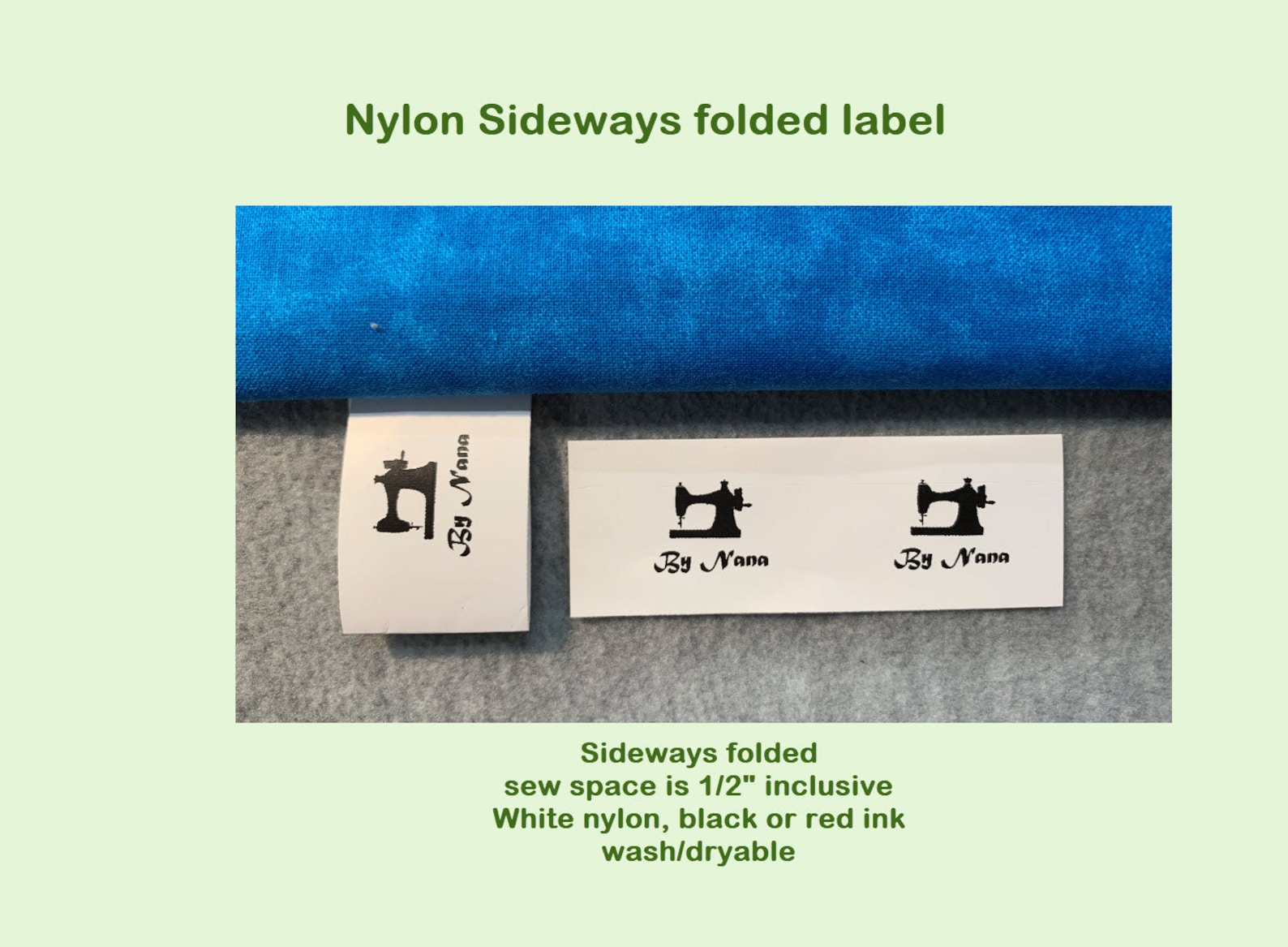 75 Nylon Custom Labels for Handmade Items PRECUT FOLDED Etsy UK