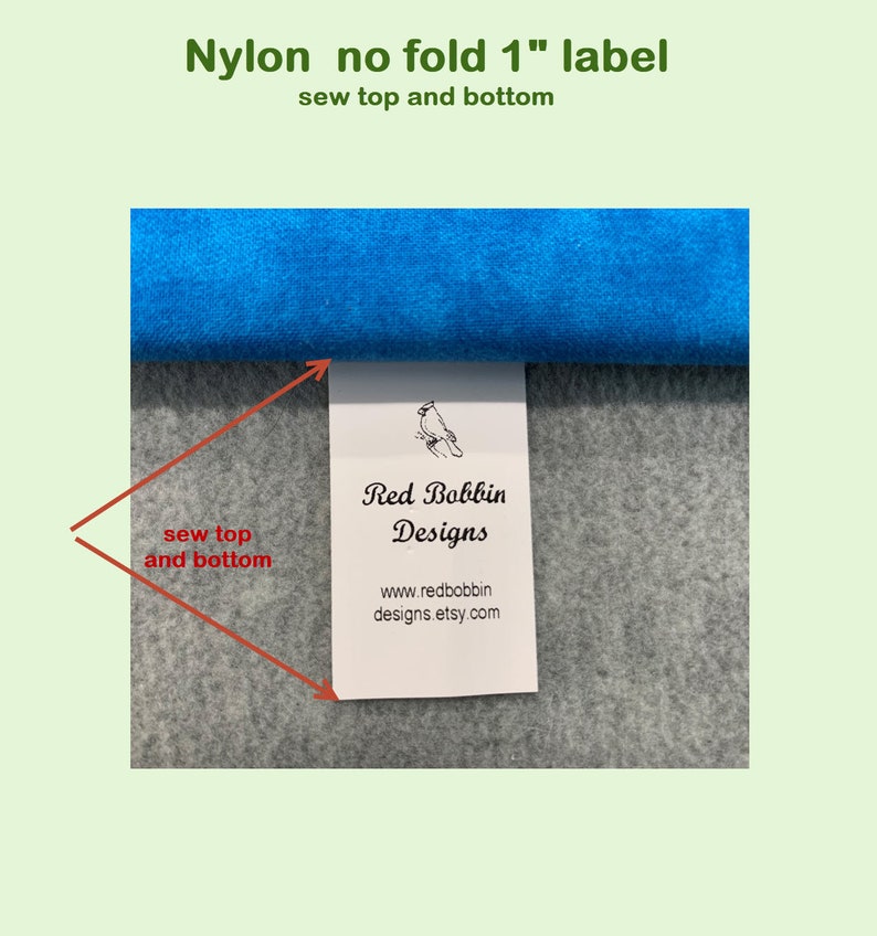 Made in USA Personalized,Clothing Garment Tags Free Shipping Style by TagsAreUs 50 Nylon Custom Labels For Handmade Items PRECUT FOLDED